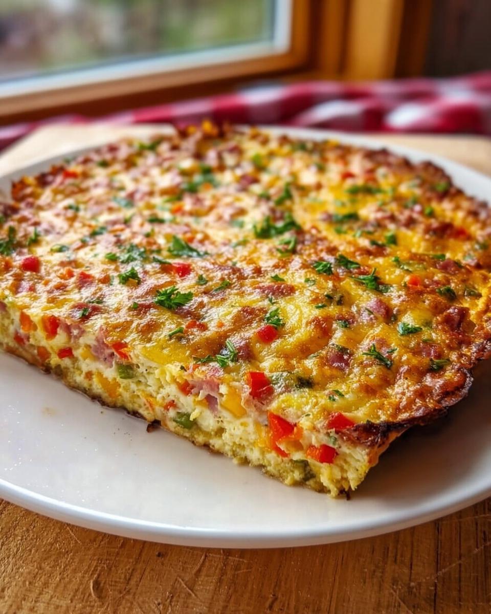 Anschnitt einer Low Carb Schüttelpizza ohne Kohlenhydrate mit viel Gemüse und Käse überbacken.